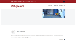 Desktop Screenshot of loft-e-ladder.co.za